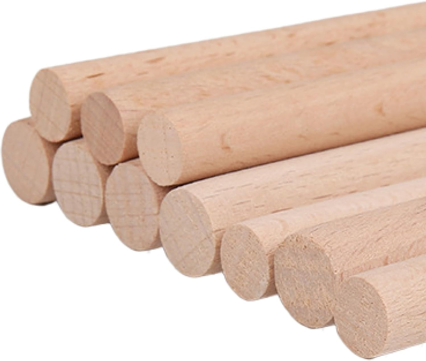 Wooden Dowel Rods Set - 1/2in x 48in for Crafting and Joinery