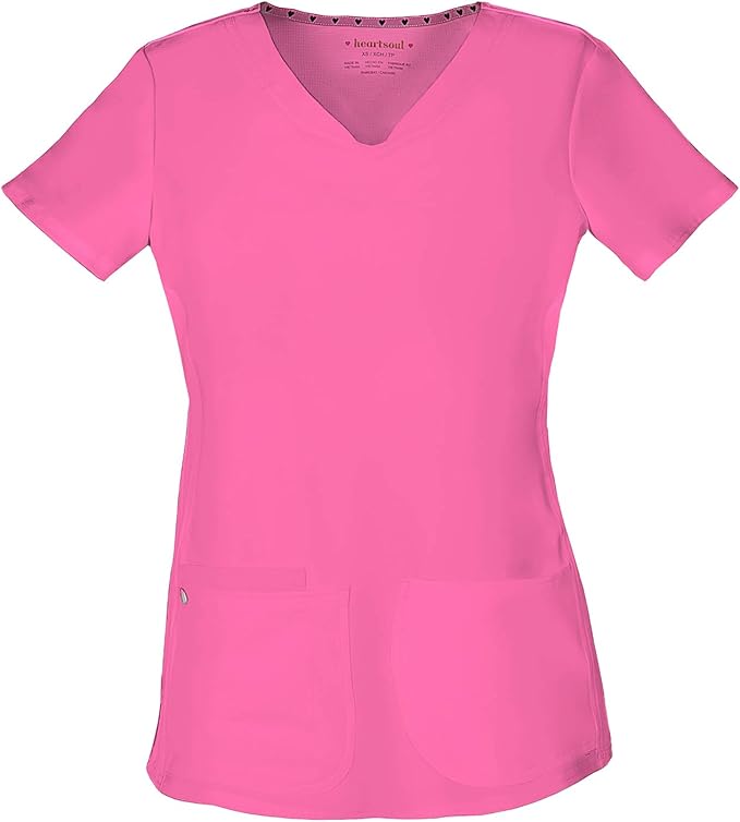 HeartSoul Break On Through Women Scrubs Top Shaped V-Neck 20710 Review