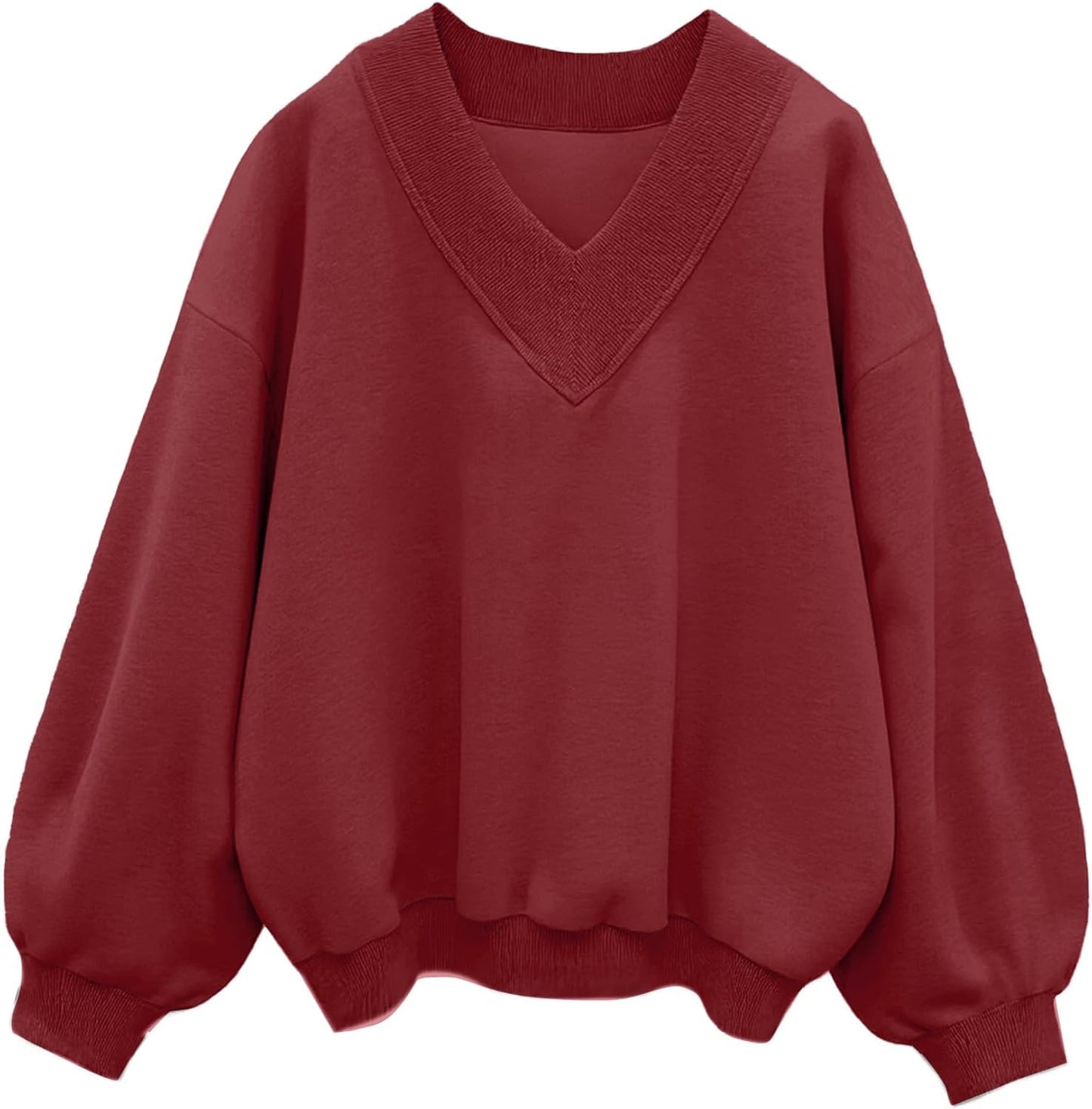 Hilinker Womens V Neck Oversized Sweatshirts for Casual Style