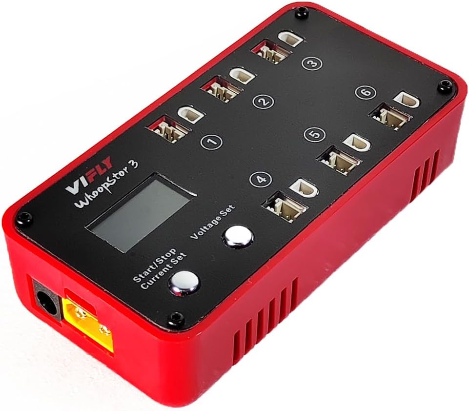 WhoopStor V3 6 Ports LiPo Battery Storage Charger with LCD