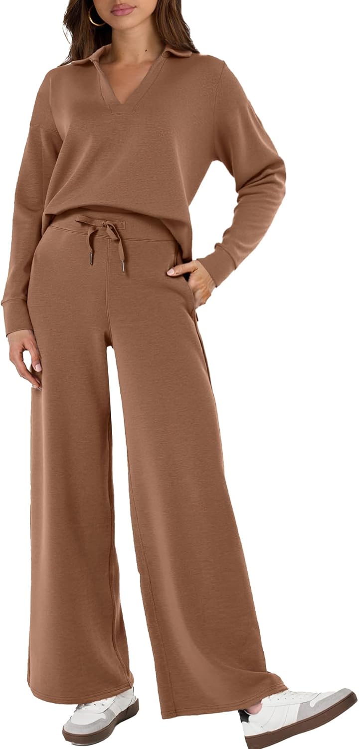 Glamaker Women's 2 Piece Sets Casual Long Sleeve Sweatsuits