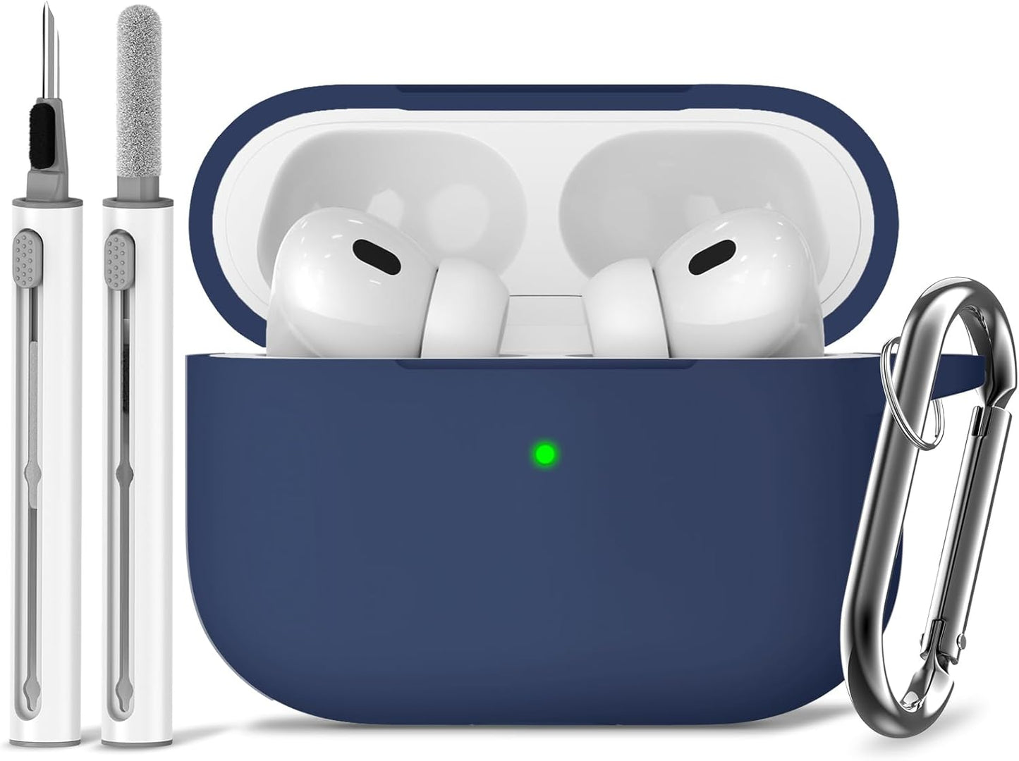 Midnight Blue AirPods Pro Soft Silicone Case + Cleaner Kit