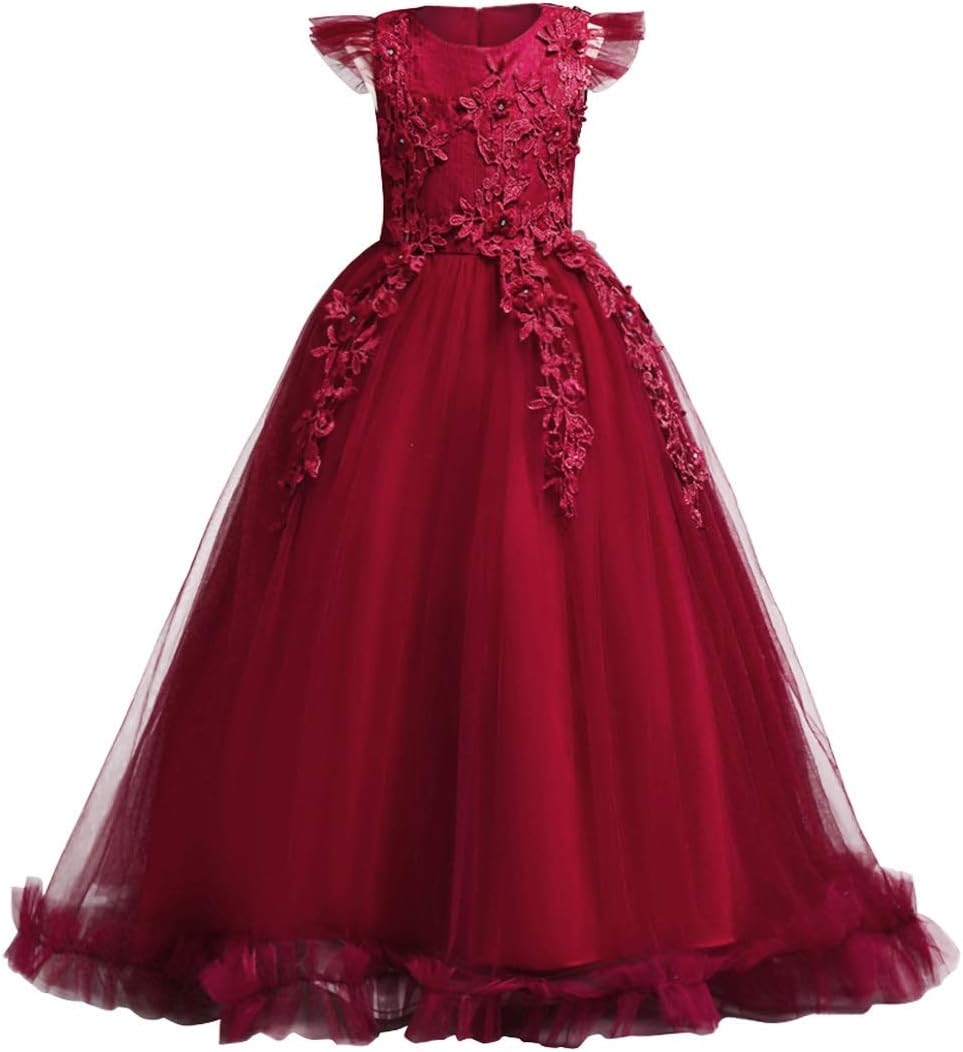 Flower Girls Maxi Dress for Weddings and Special Occasions