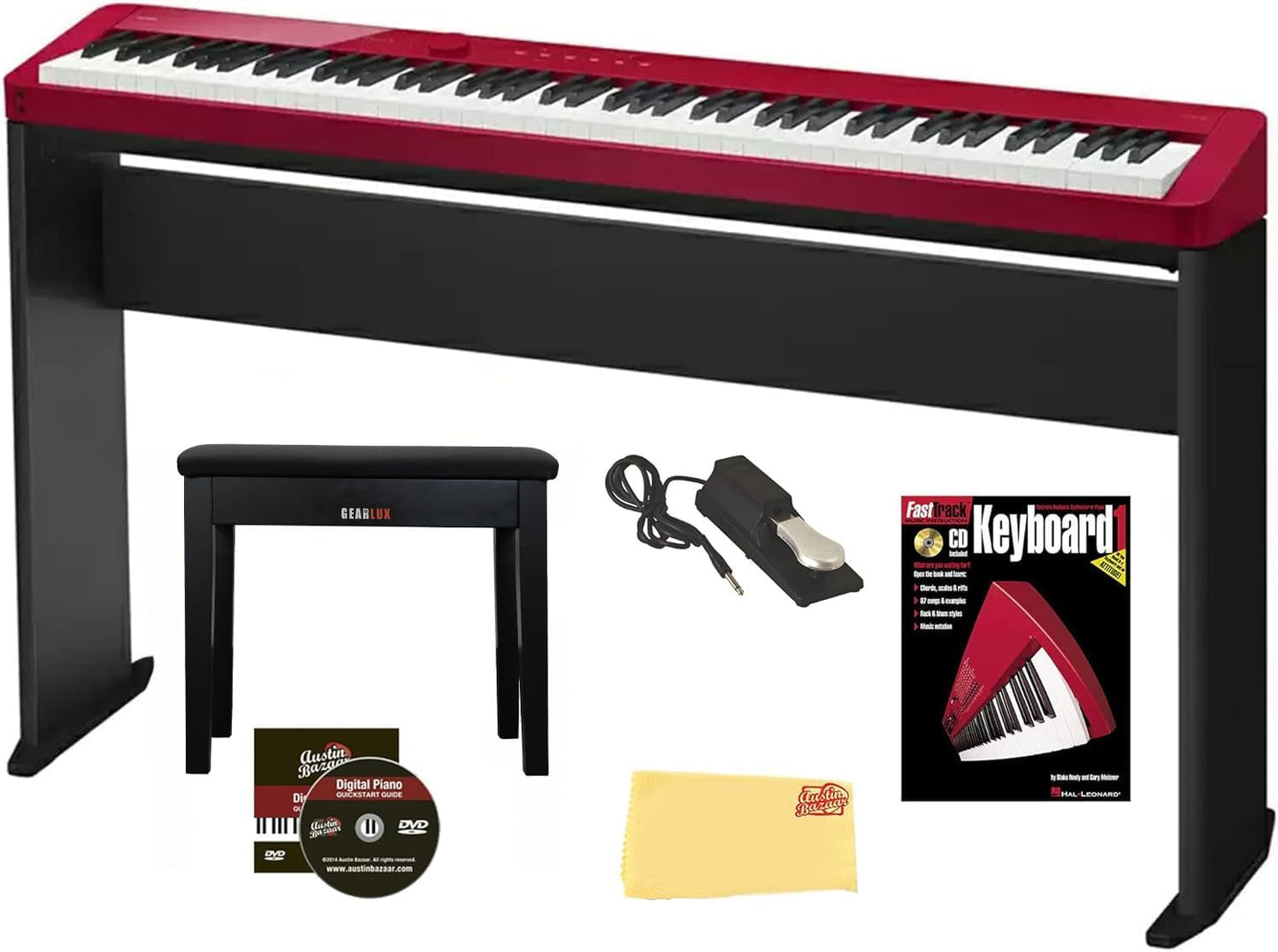 Casio Privia PX-S1100 Digital Piano Bundle with Stand and More