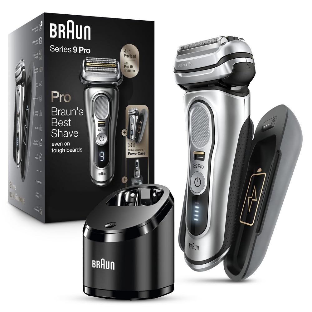 Braun Series 9 Pro 9477cc Electric Razor for Men, Waterproof