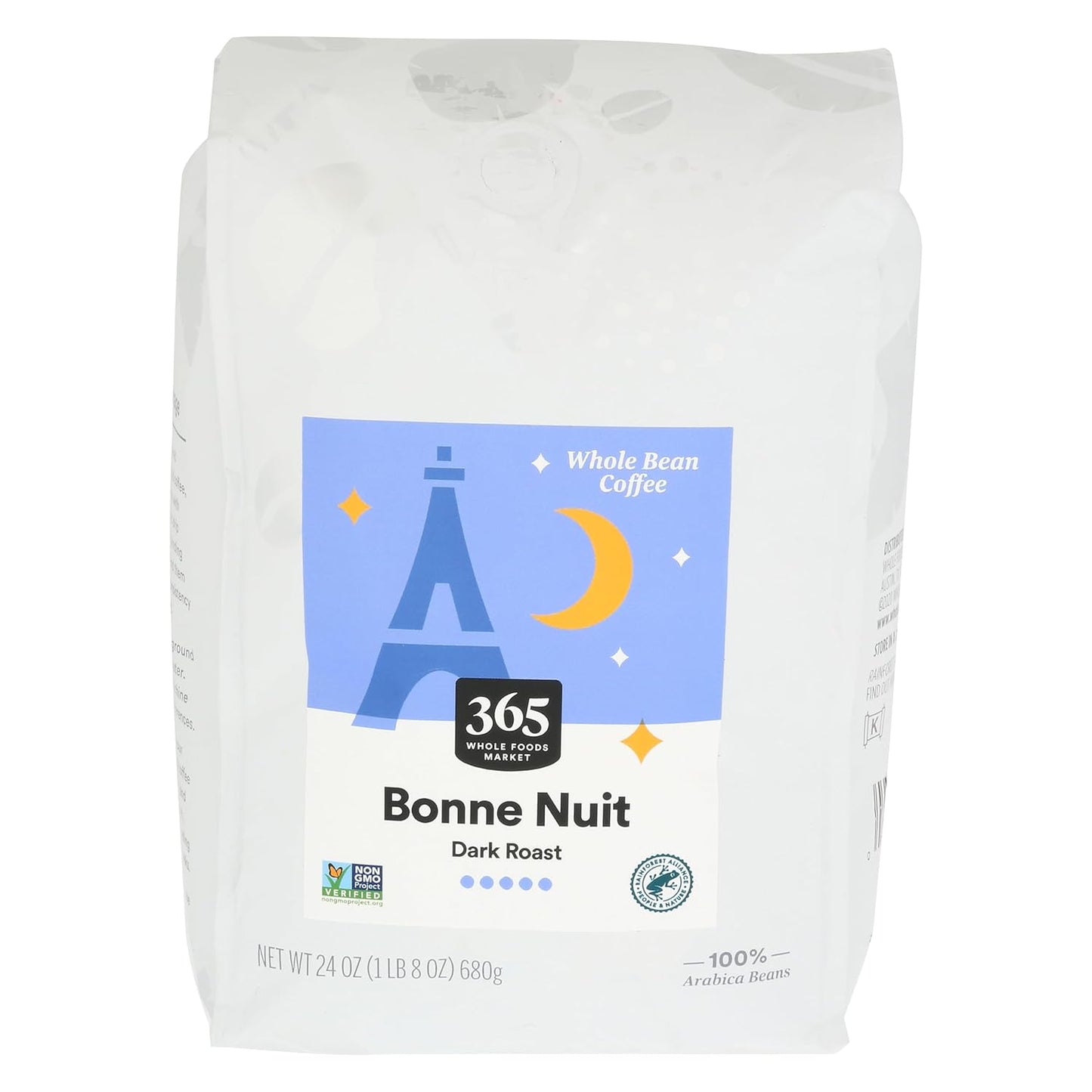 365 by Whole Foods Market Bonne Nuit Whole Bean Coffee 24 OZ - Rich Flavor