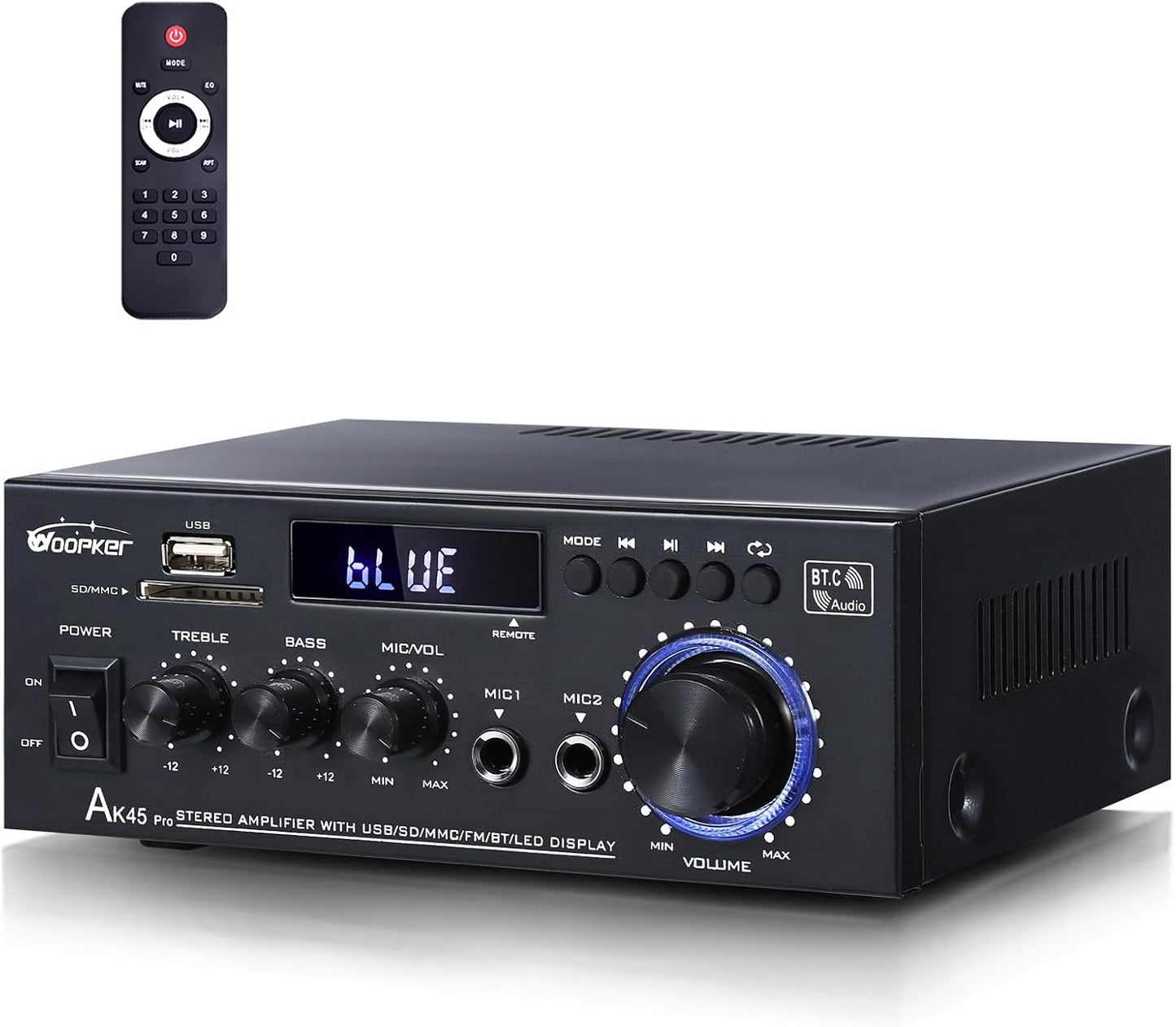 AK45Pro Stereo Receiver Amplifier with Bluetooth 5.3 for Home Use