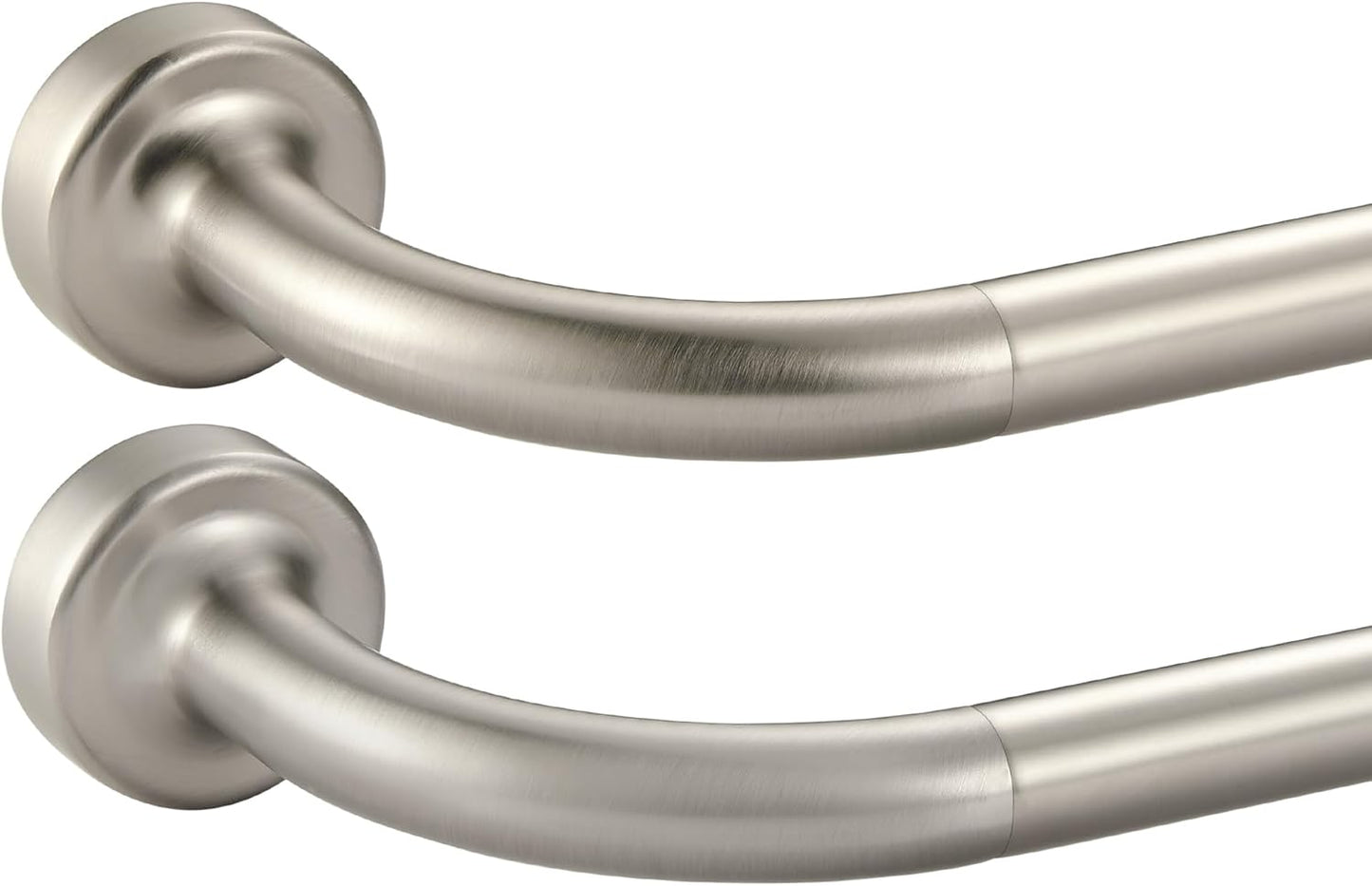 Brushed Nickel Disc Curtain Rods for Stylish Window Drapery