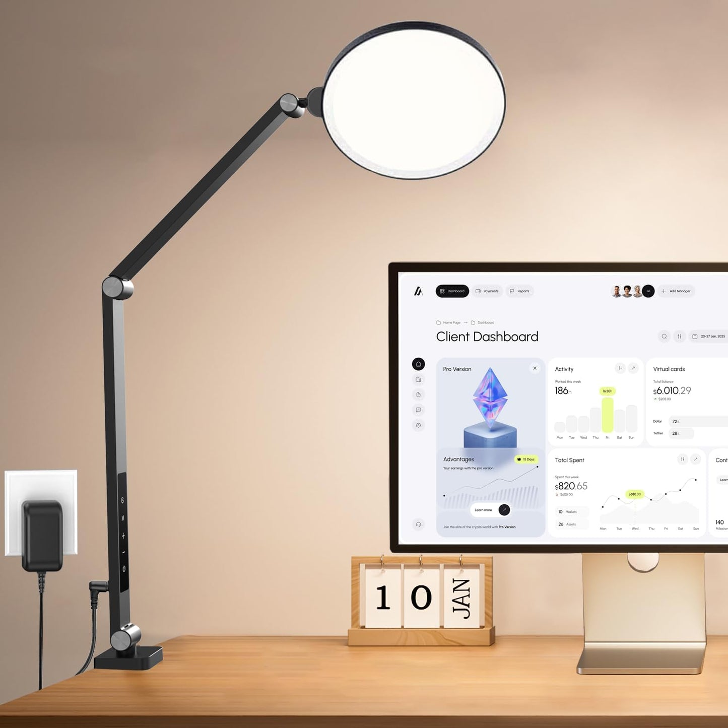 BOHON Ring Light: 5 Color Modes, 10 Brightness Levels