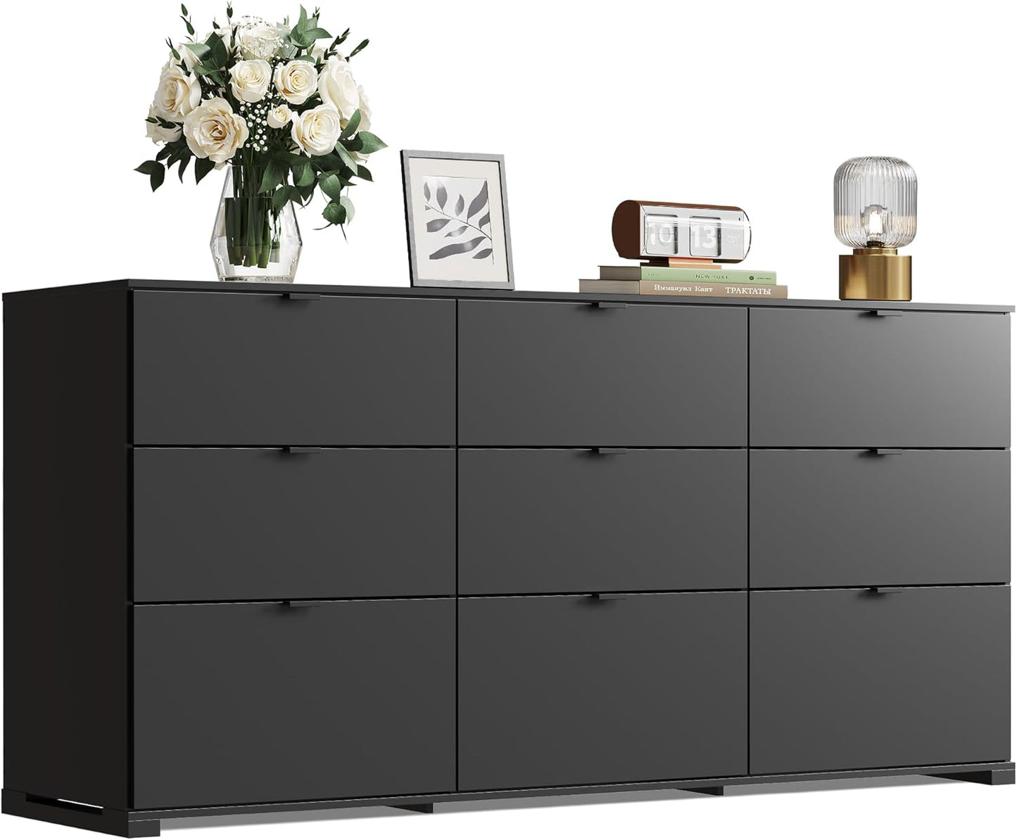 WLIVE 9 Drawer Dresser for Bedroom and Living Room Storage