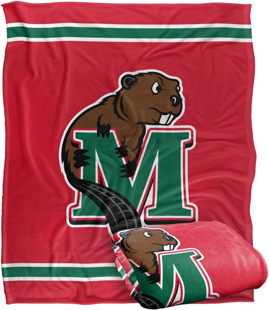 Minot State University Primary Logo Silky Touch Throw Blanket