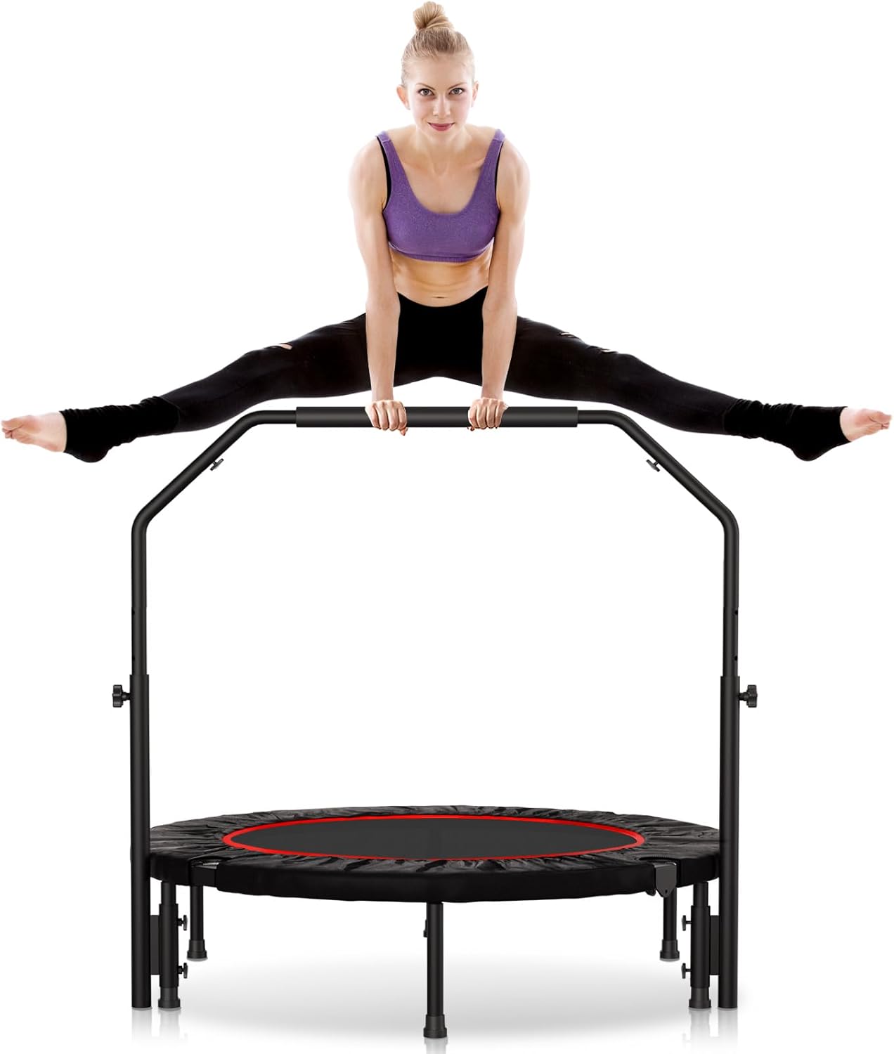 450 LBS Rebounder for Adults - Foldable Fitness Jumping Trainer