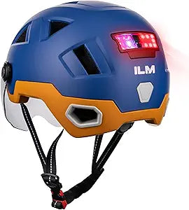 ILM Smart Bike Helmet with Bluetooth and LED Light Control
