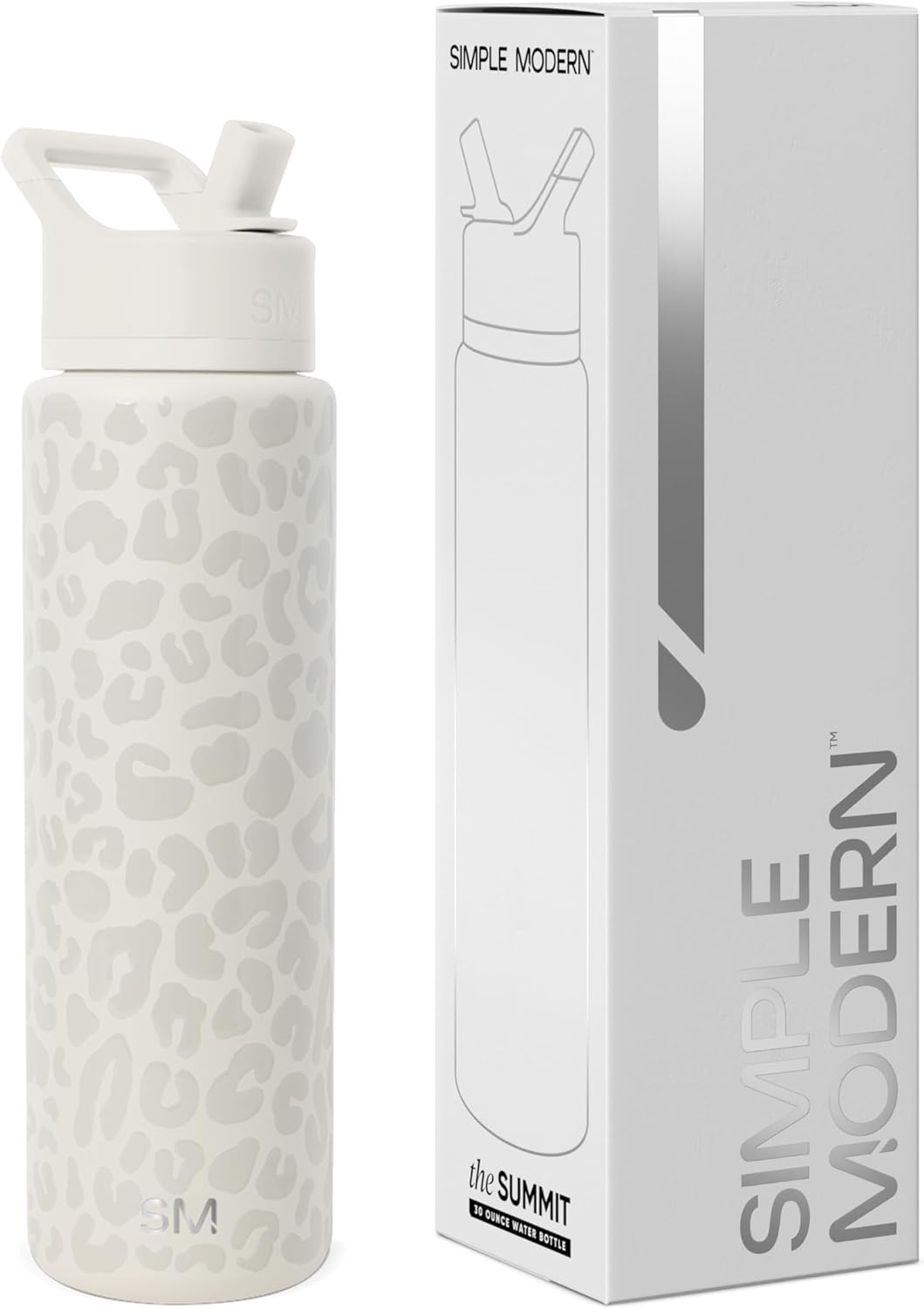 Simple Modern 30oz Water Bottle with Straw Lid for Sports Gym