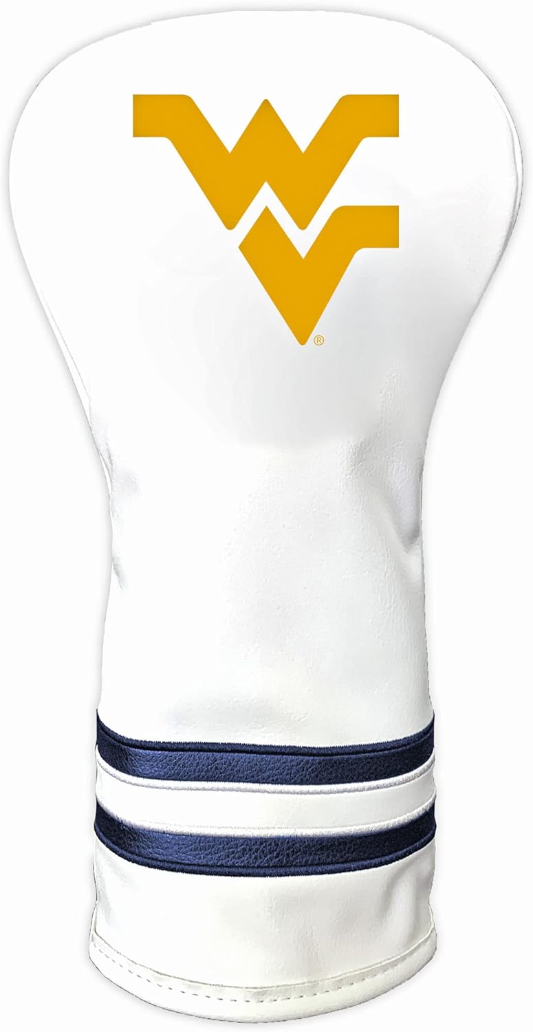 NCAA White Vintage Driver Golf Club Headcover for Team Spirit