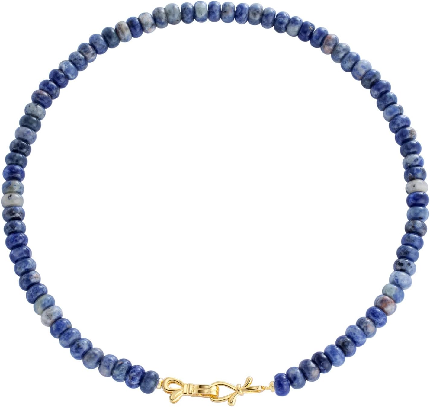 Rainbow Colorful Gemstone Beaded Choker Necklace for Women