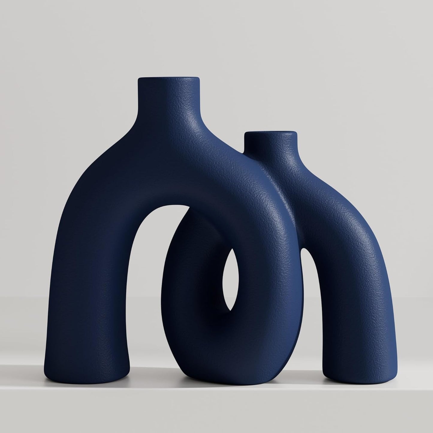 Hug Donut Decorative Vase Set - Modern Coastal Home Decor
