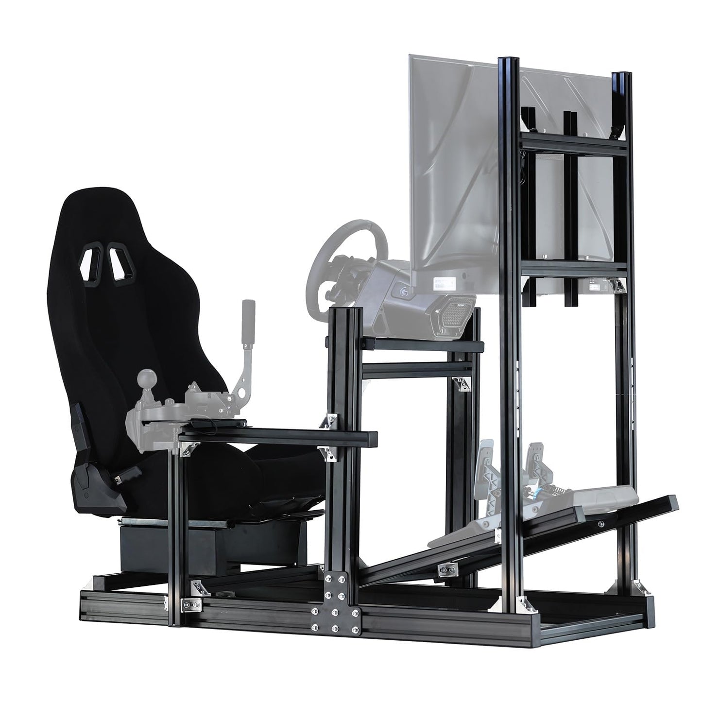 Racing Simulator Cockpit Stand with Monitor Mount for G29 G920