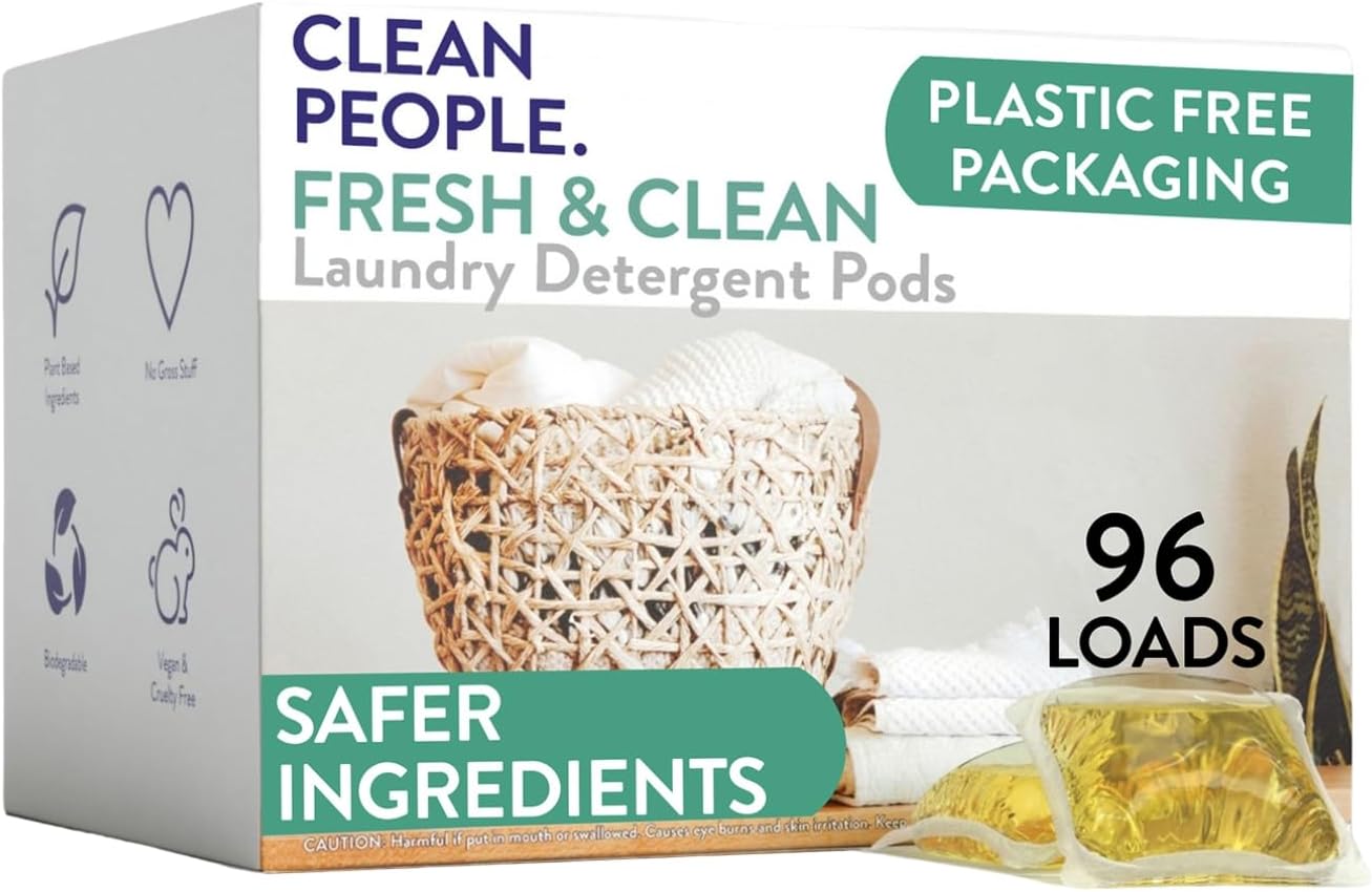 Hypoallergenic Laundry Detergent Pods for Sensitive Skin - 96 Pack