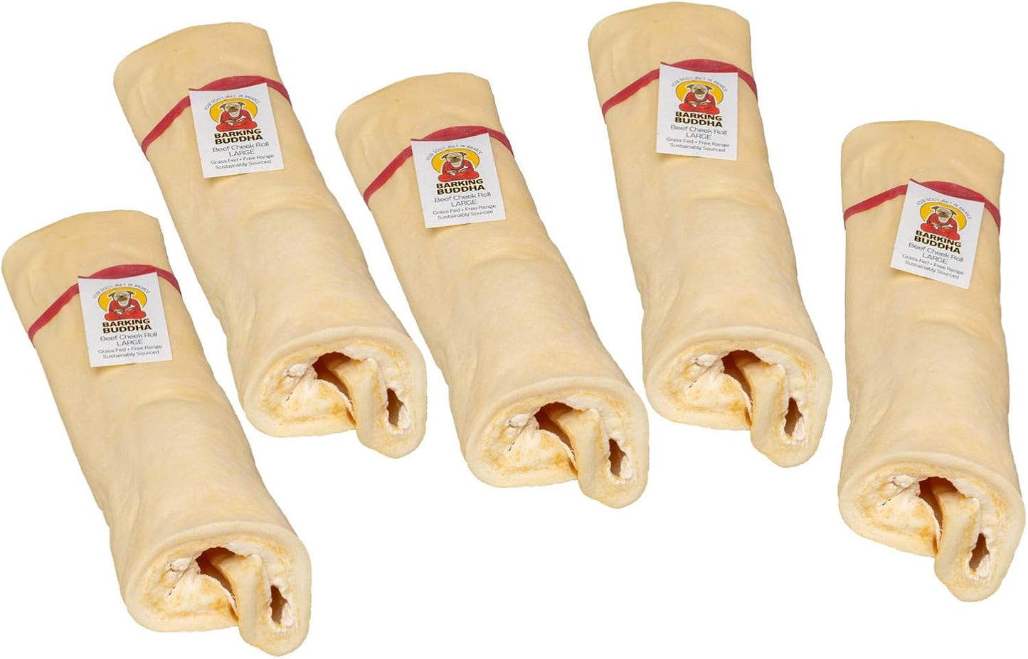 Original Beef Cheek Rolls - All Natural Rawhide Alternative Chews