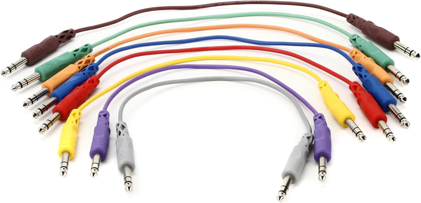 Hosa CSS-830 1 Foot 1/4 TRS to Same Balanced Patch Cables