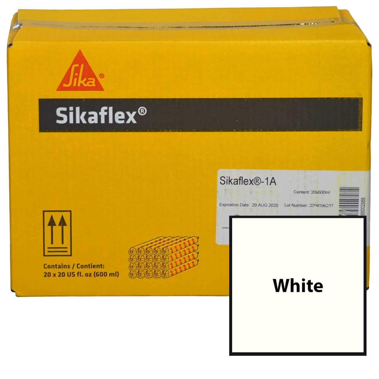 20 oz Sausage White Joint Sealant for Concrete and Masonry