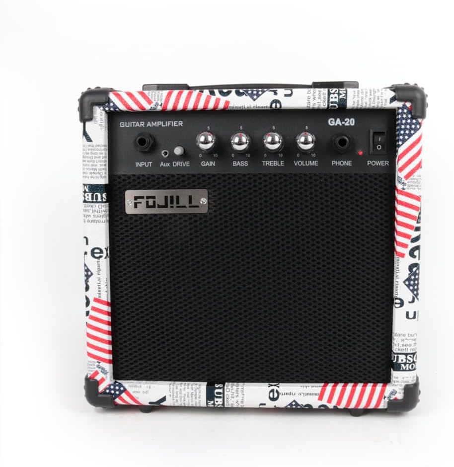 FOJILL Mini Electric Guitar Amp - Portable Powerhouse for Practice On-the-Go!