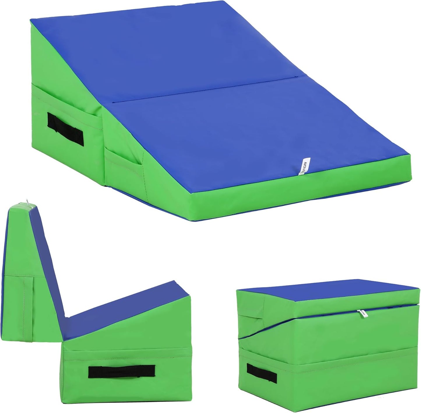 Incline Tumbling Mat for Gymnastics and Yoga - Lightweight & Portable