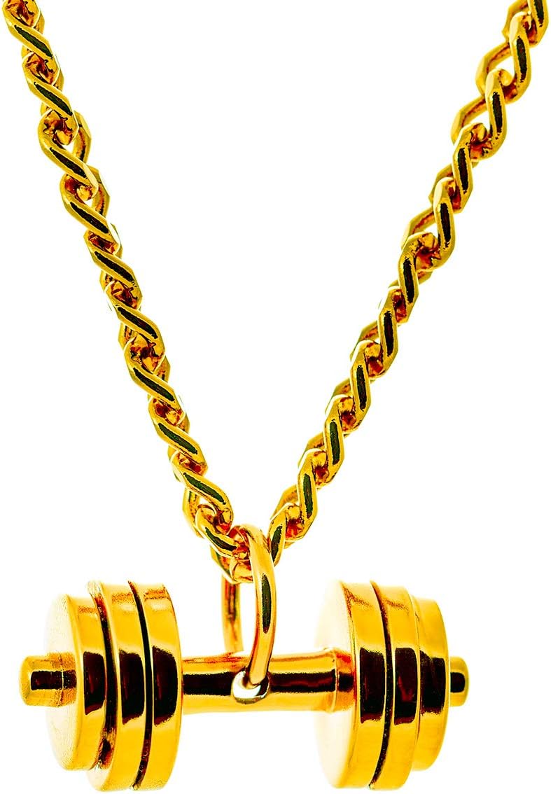24K Gold Plated Fitness Charm Necklace