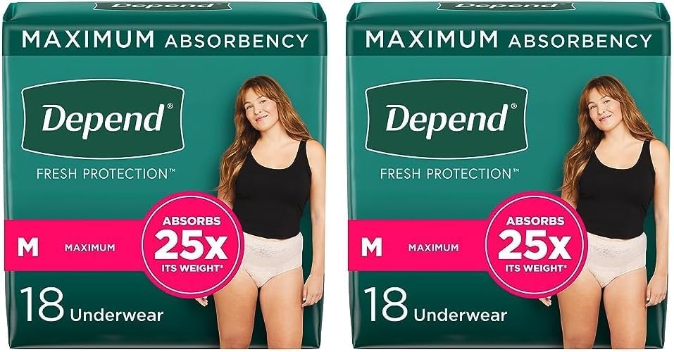 Depend FIT-Flex Incontinence Underwear, Maximum Absorbency