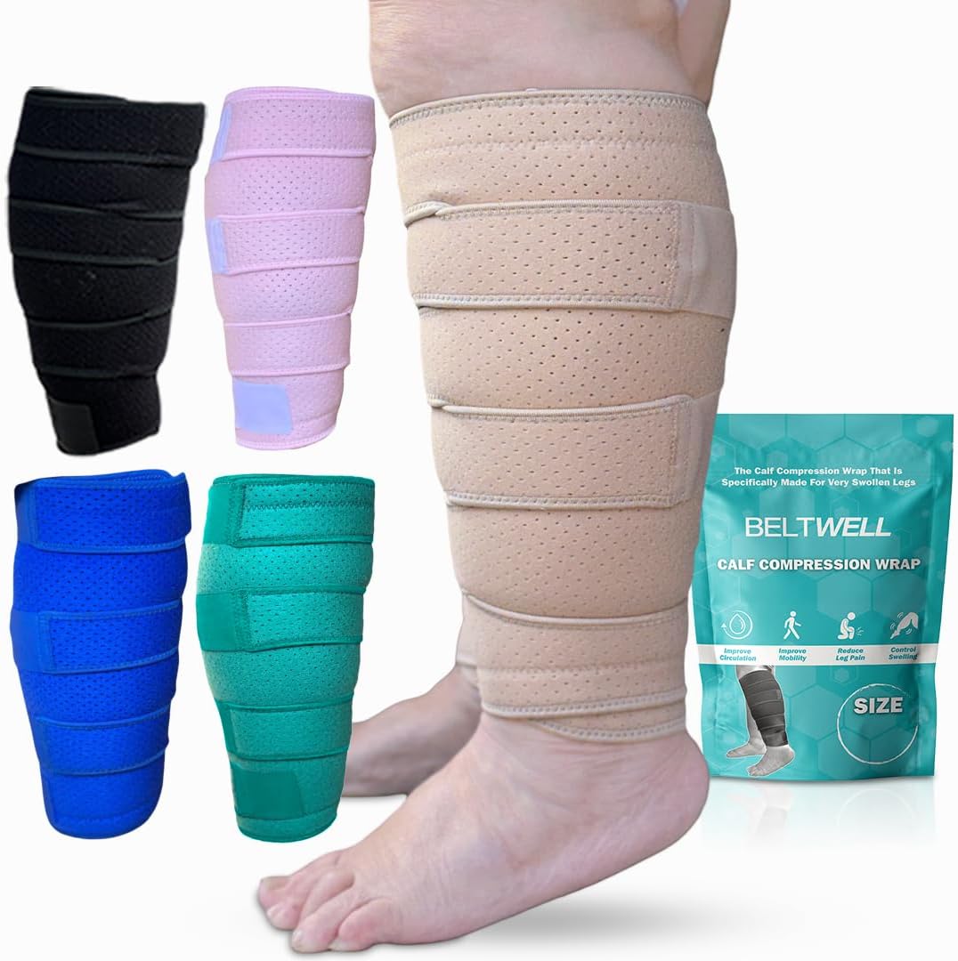 Beltwell Adjustable Calf Compression Wrap for Swelling Relief