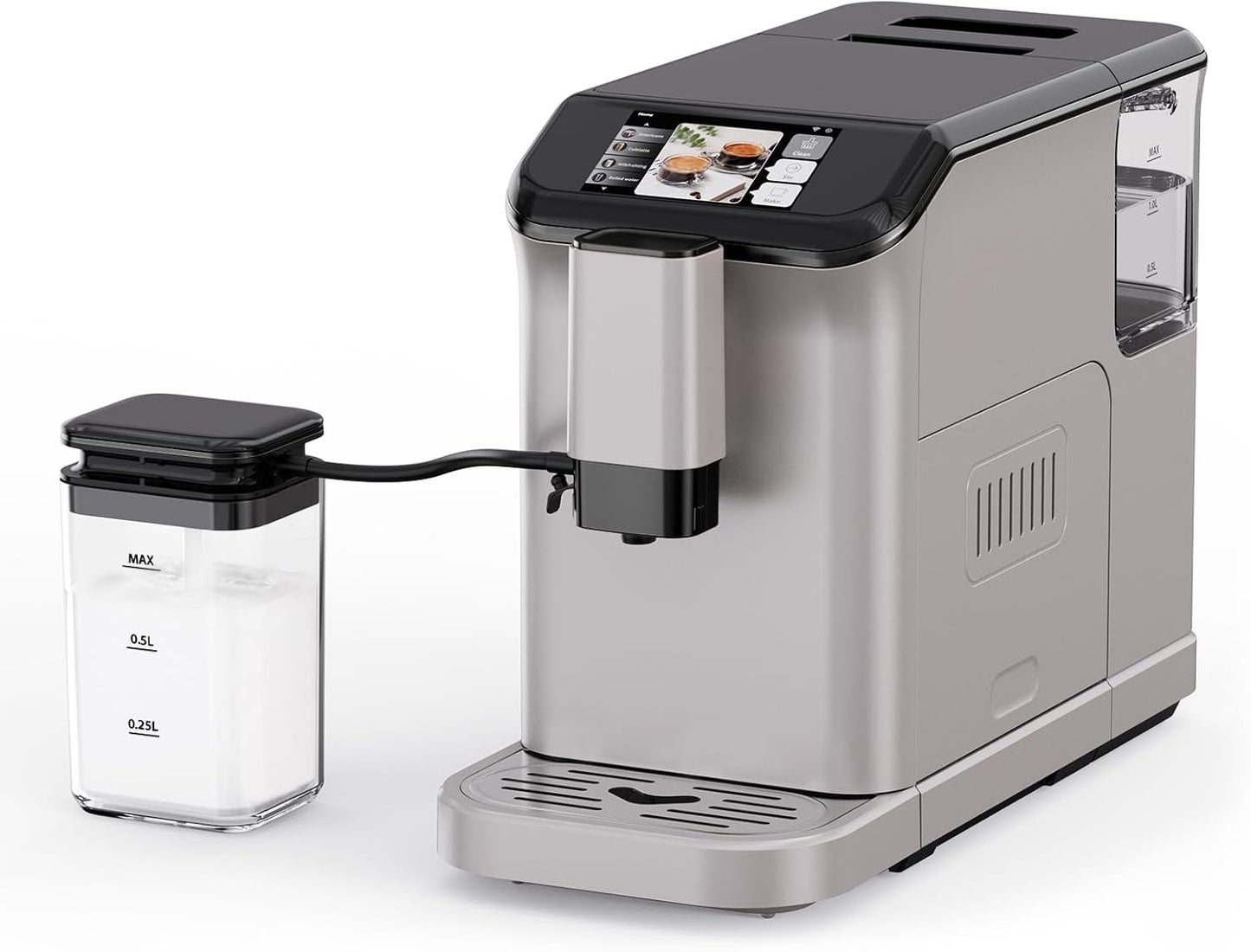 High-Pressure Espresso Machine, 15 Grind Settings, TFT Touchscreen