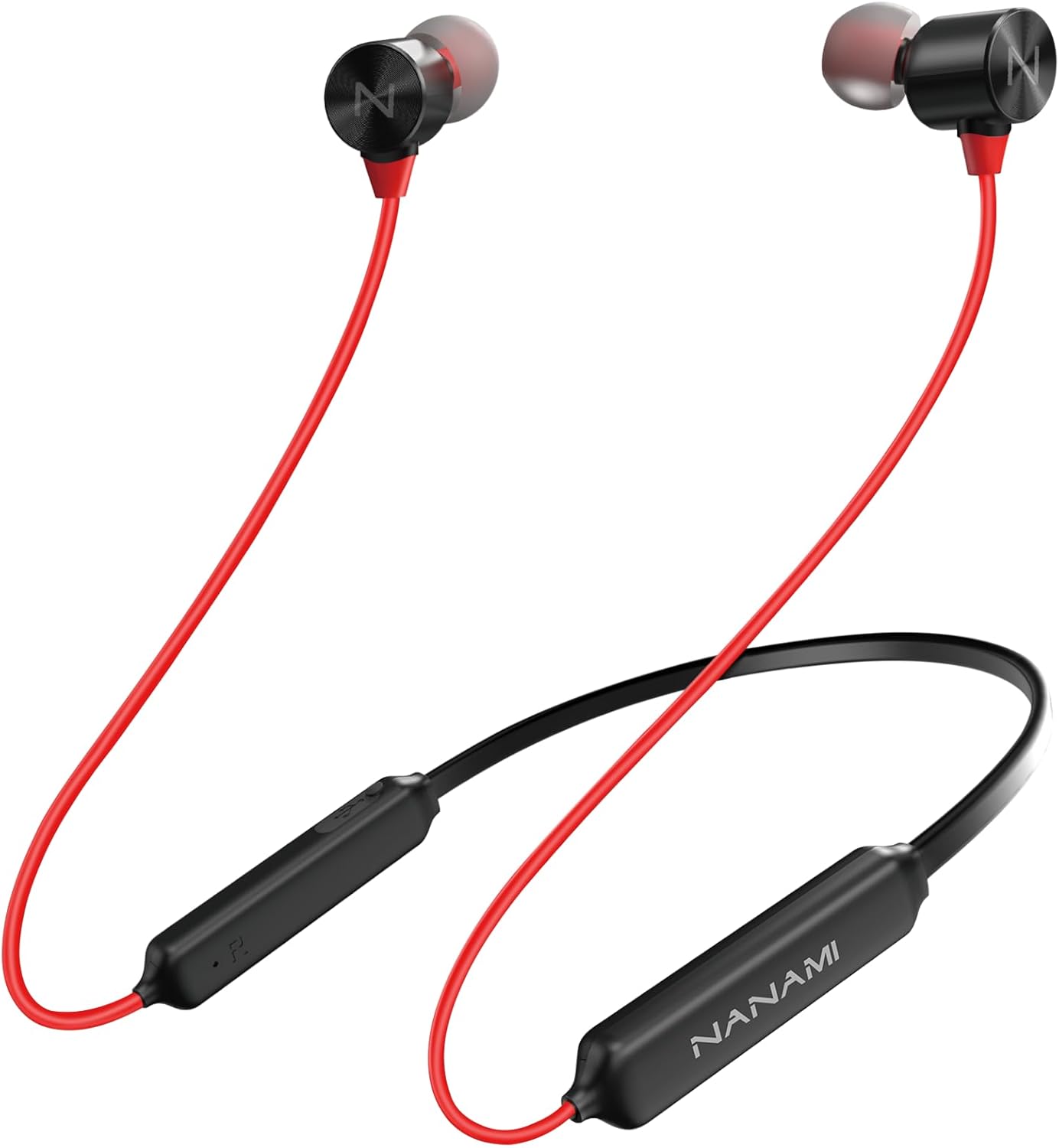 NANAMI Red Bluetooth Earbuds - Waterproof & Noise Cancelling