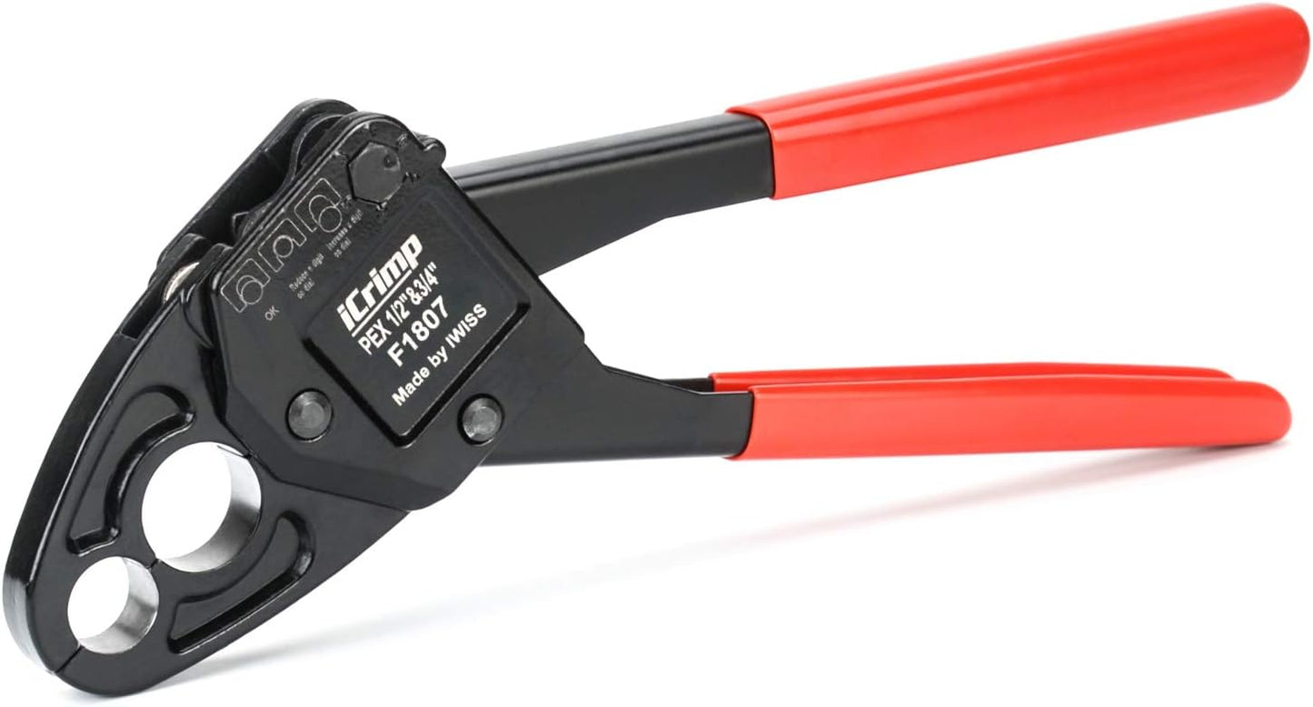 iCrimp Angle Head F1807 PEX Pipe Crimping Tool for Tight Spaces