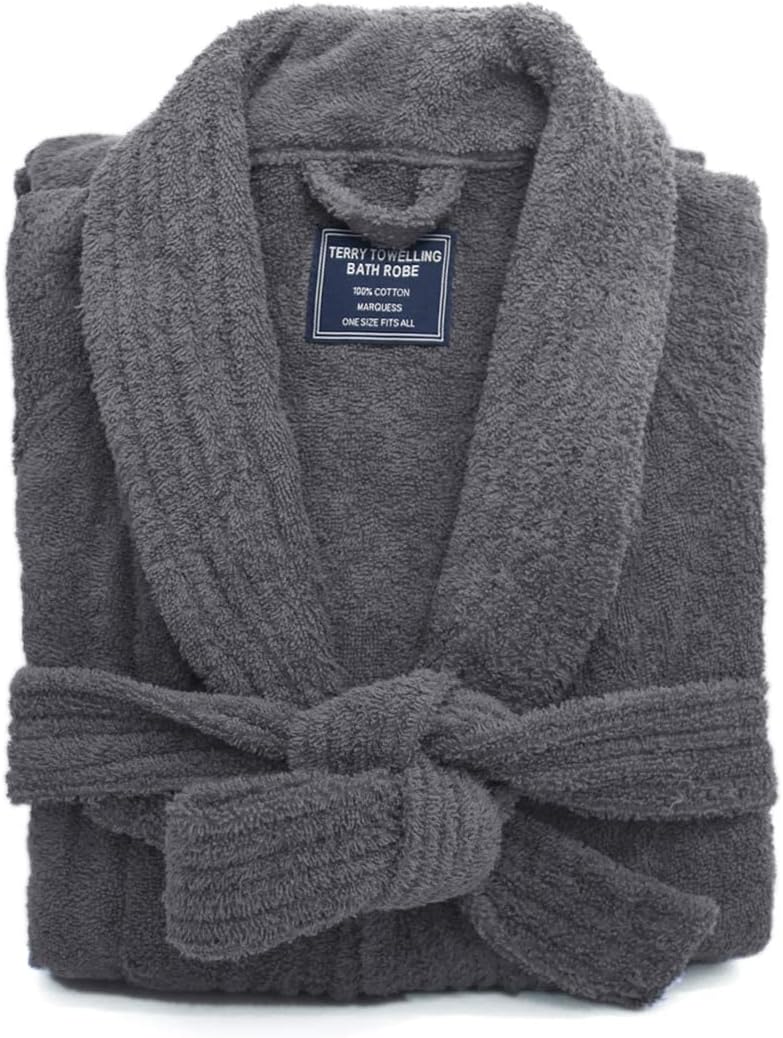 Premium Thick Terry Cloth Bathrobe for Men - Cozy Comfort