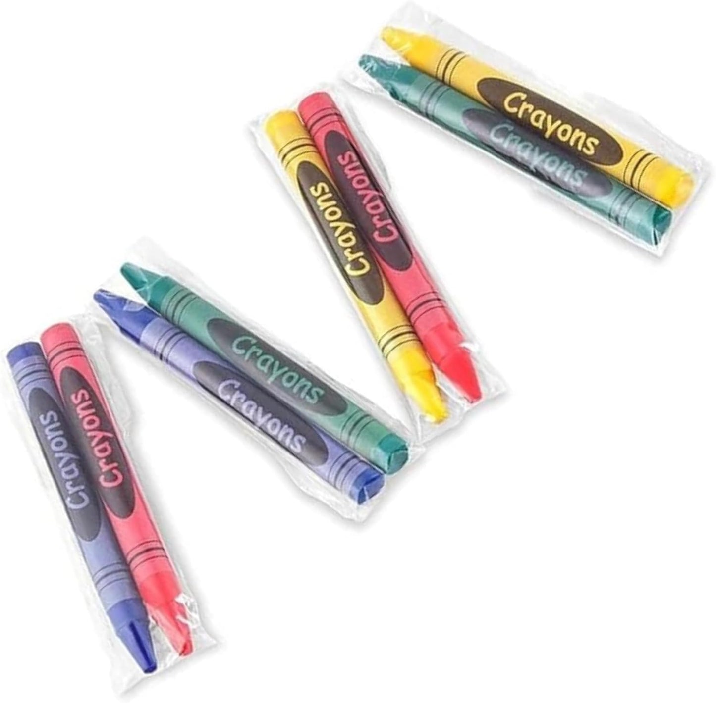 CrayonKing 500 Sets of 2-Packs Non-Toxic Bulk Crayons for Kids