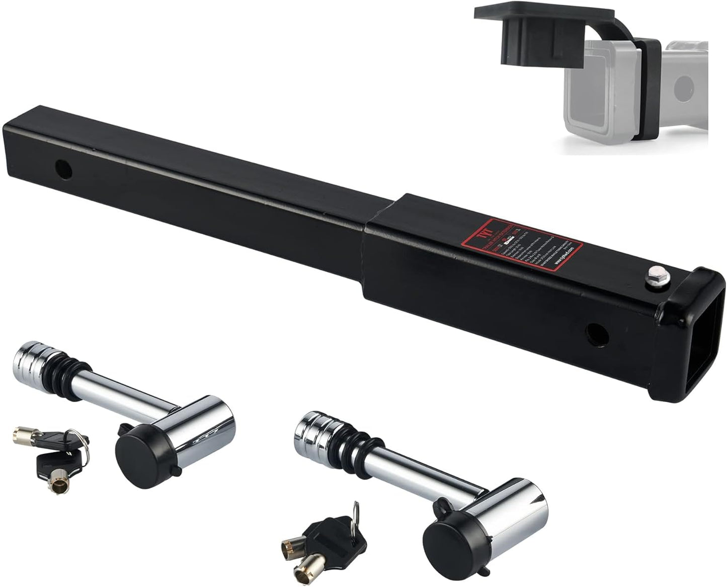 TYT Trailer Hitch Extension 18 inch for 2 inch Receiver Use