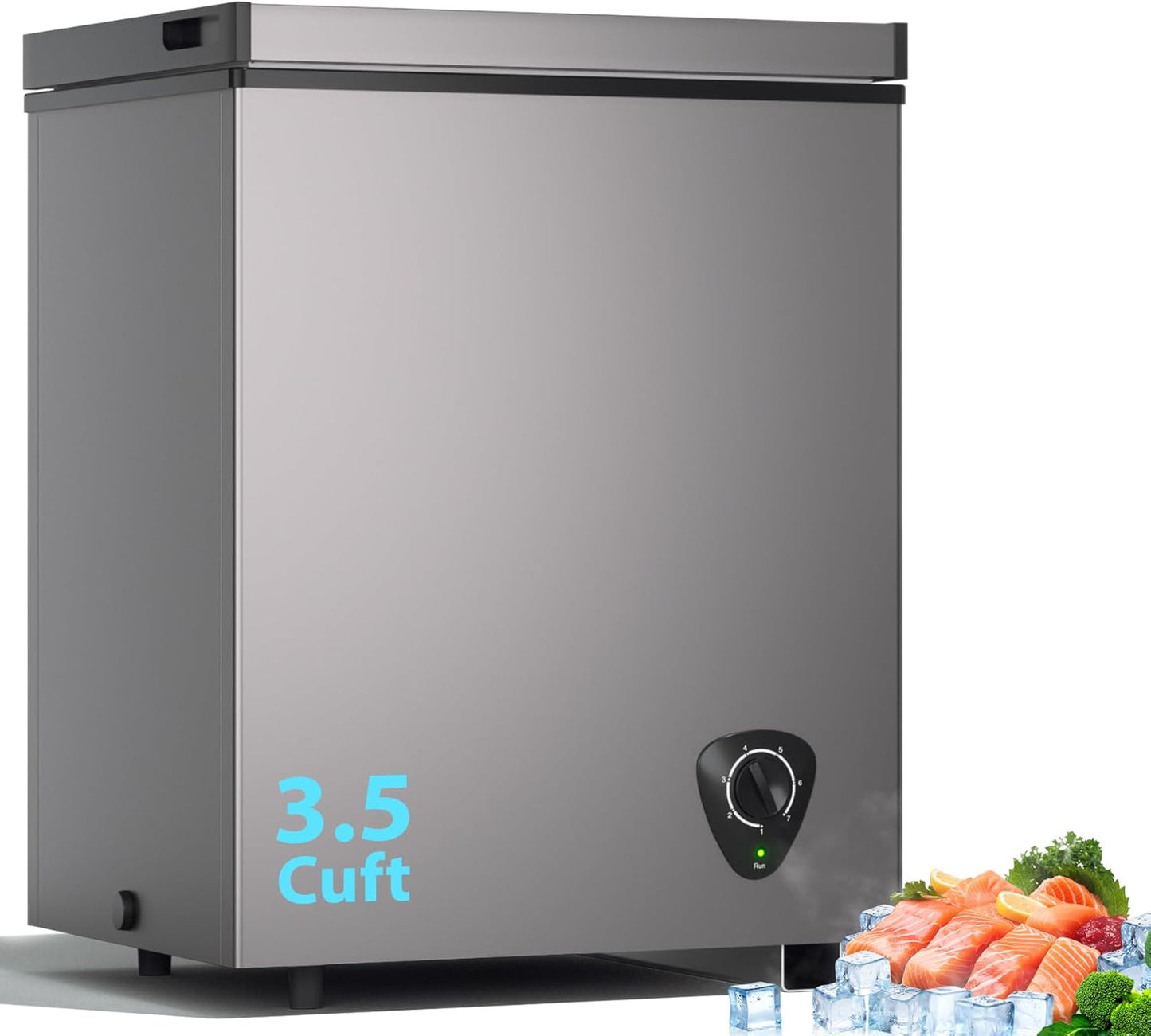 3.5 Cu.Ft Small Chest Freezer for Compact Living Spaces