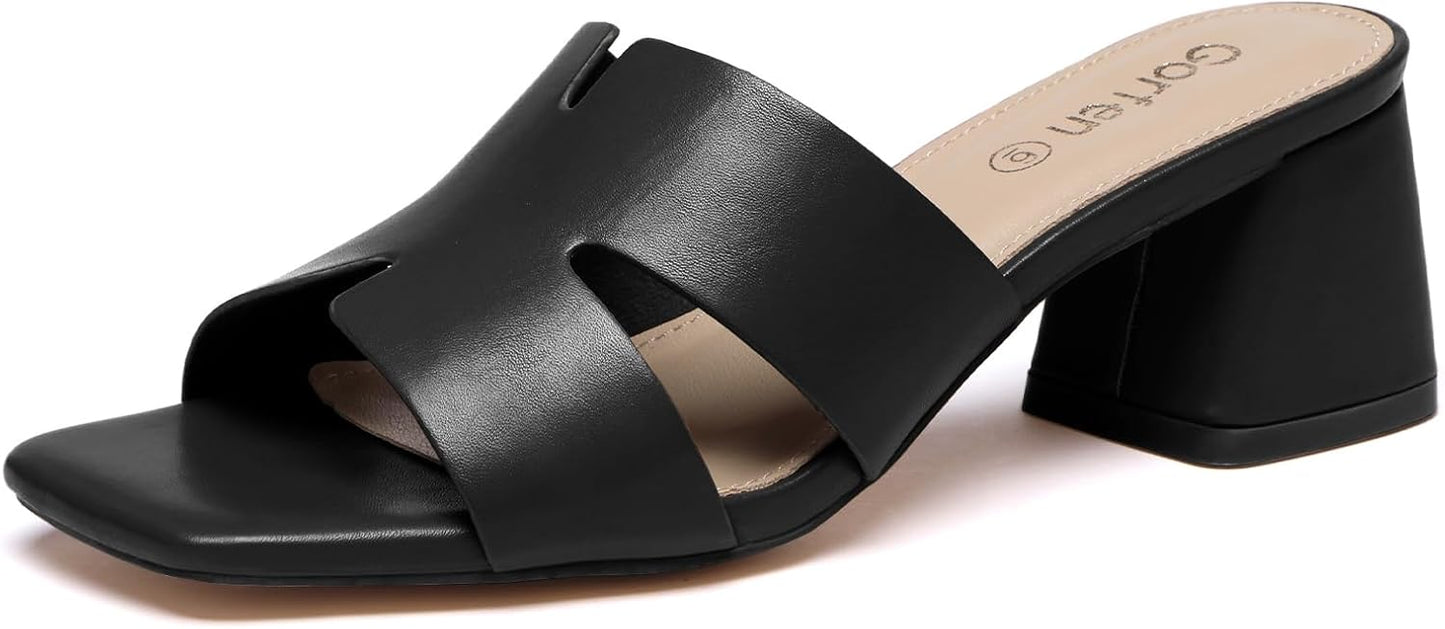 Comfortable Women's Square Open Toe Sandals for Daily Wear