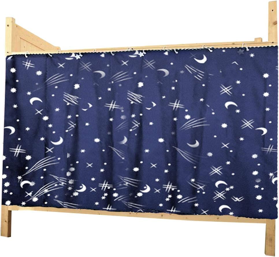 Dorm Bed Canopy - Dark Blue Blackout Curtain