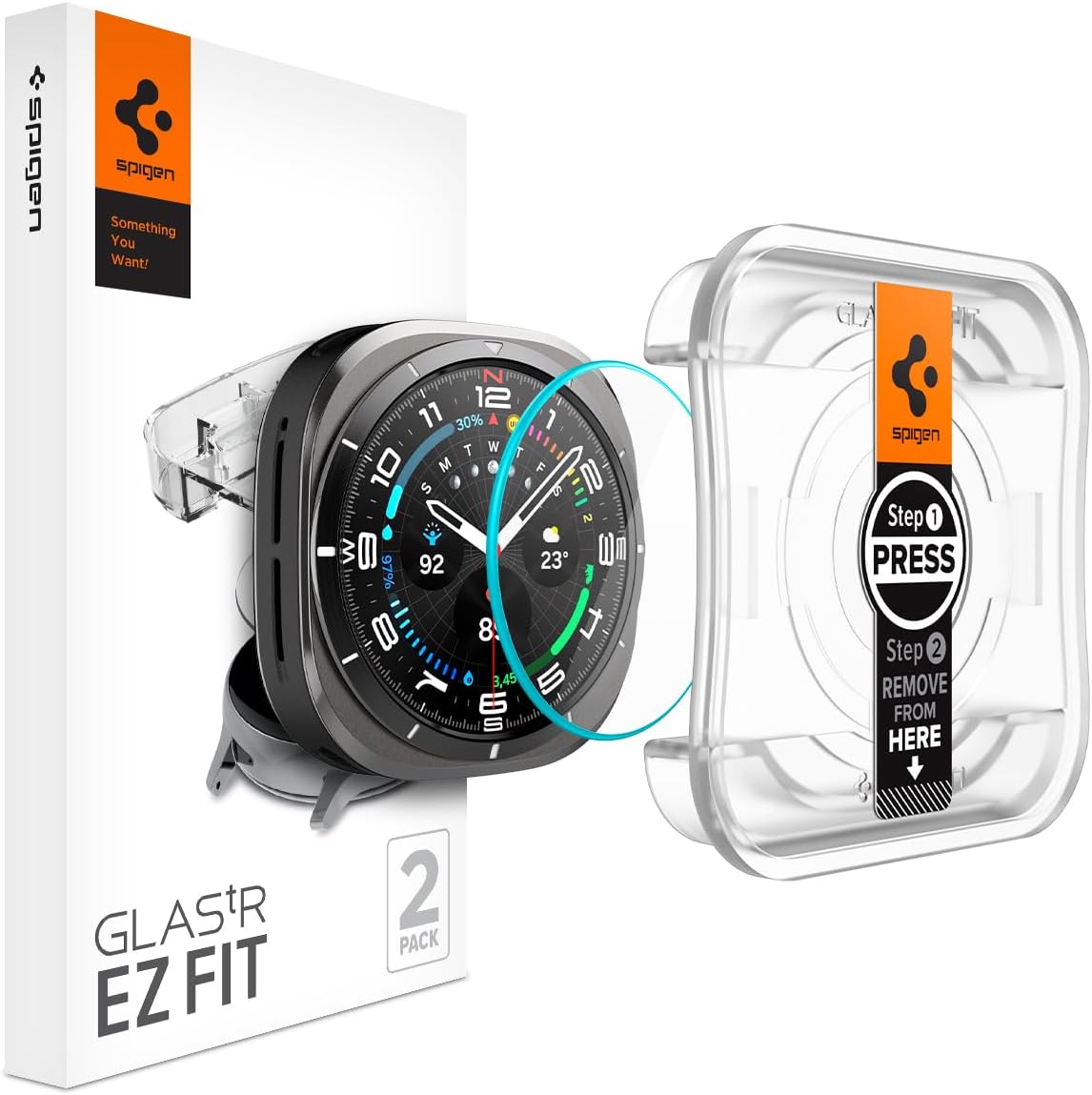 Spigen Galaxy Watch Ultra Screen Protector - Ultimate Protection x2
