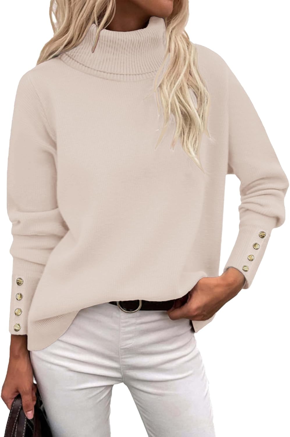Rapbin Turtleneck Sweaters for Women - Cozy Fall Fashion