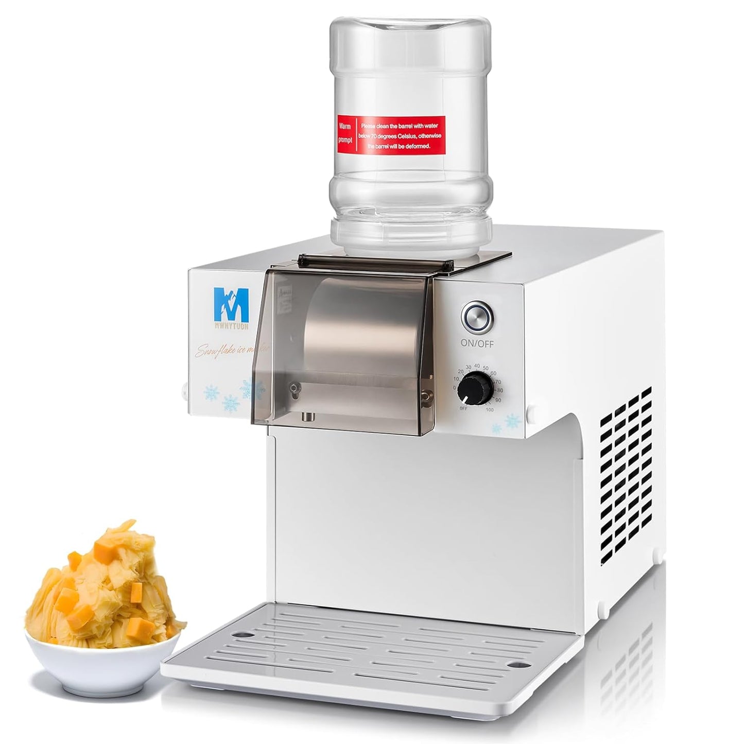 Rapid Snowflake Ice Maker - Food-Grade Stainless Steel