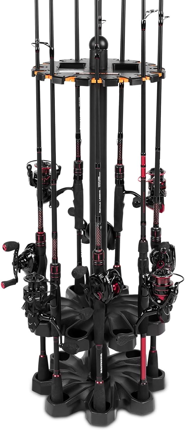 KastKing V16 Rod Rack - Holds 16 Rods, Lightweight & Durable