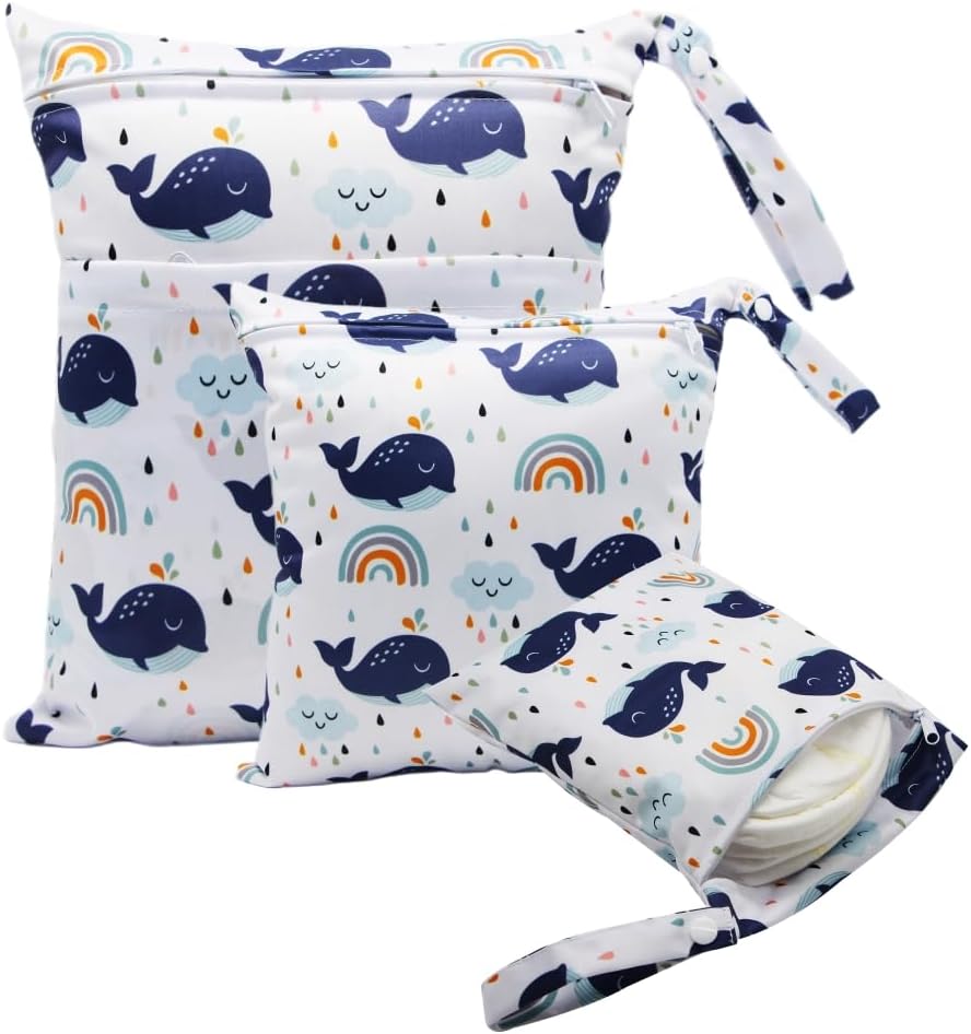 Waterproof 3pcs Wet Dry Bags with Dual Pockets - Asenappy