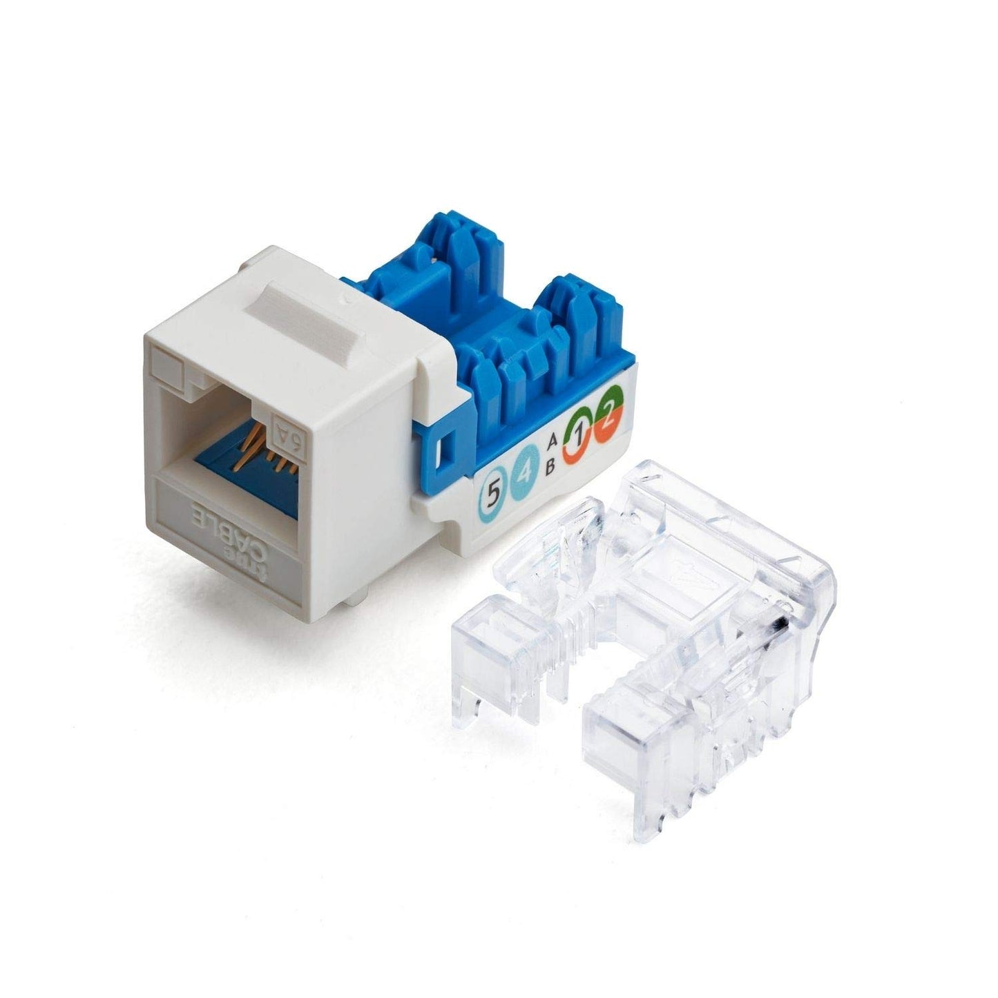 trueCABLE Cat6A Keystone Jack for Reliable Networking Needs