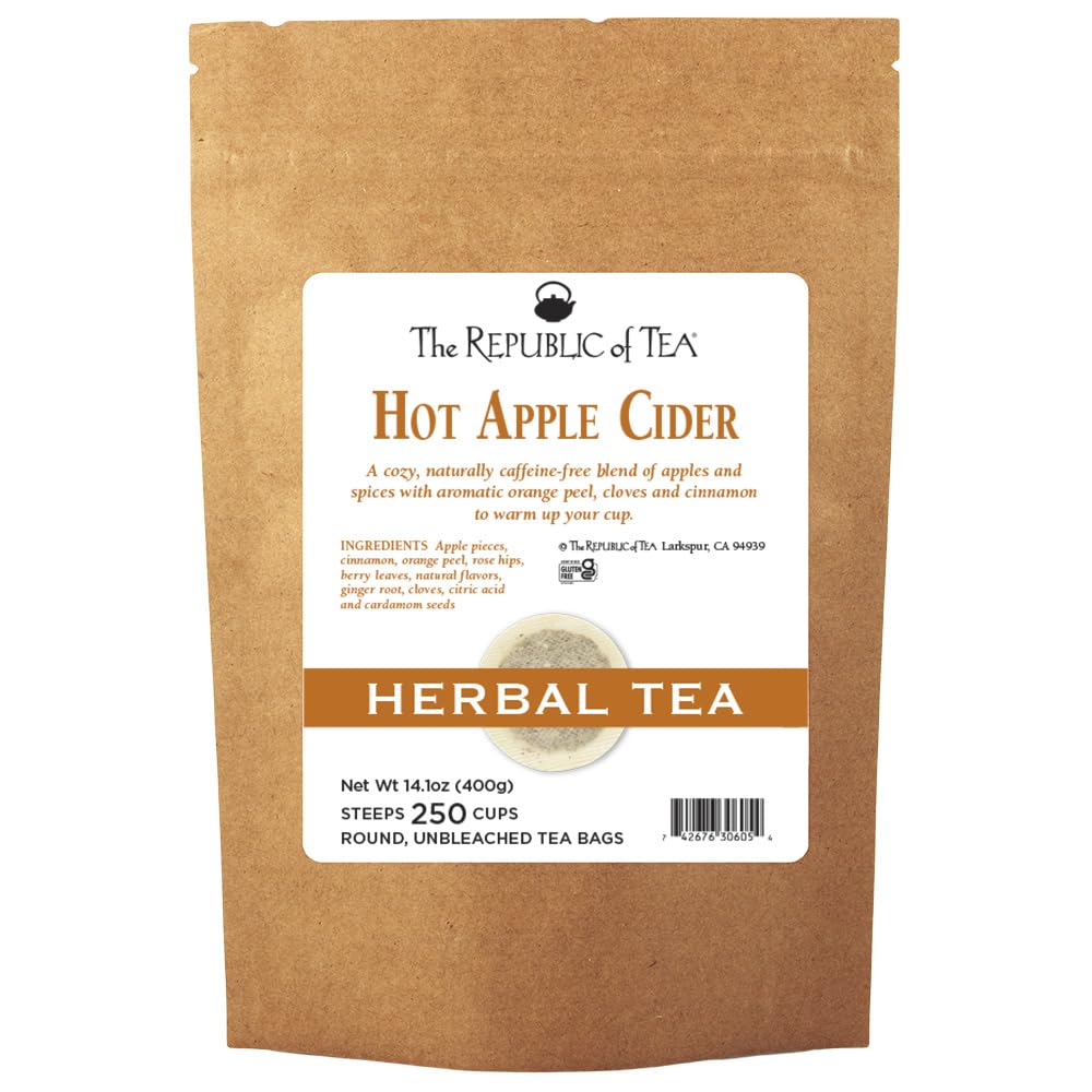 Hot Apple Cider Seasonal Herbal Tea - 250 Tea Bags Bulk Pack