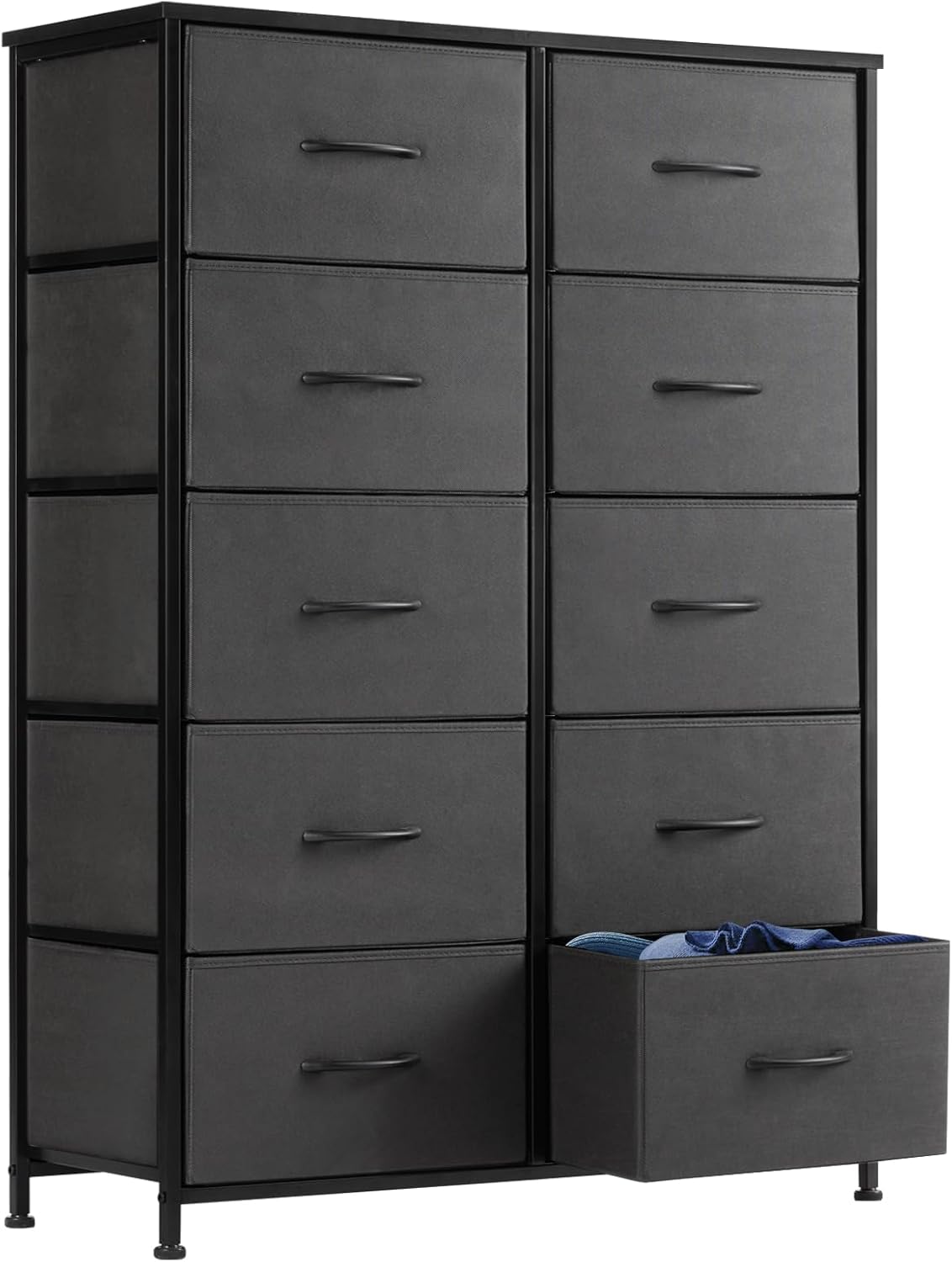 DUMOS Dresser for Bedroom with 10 Storage Drawers and More