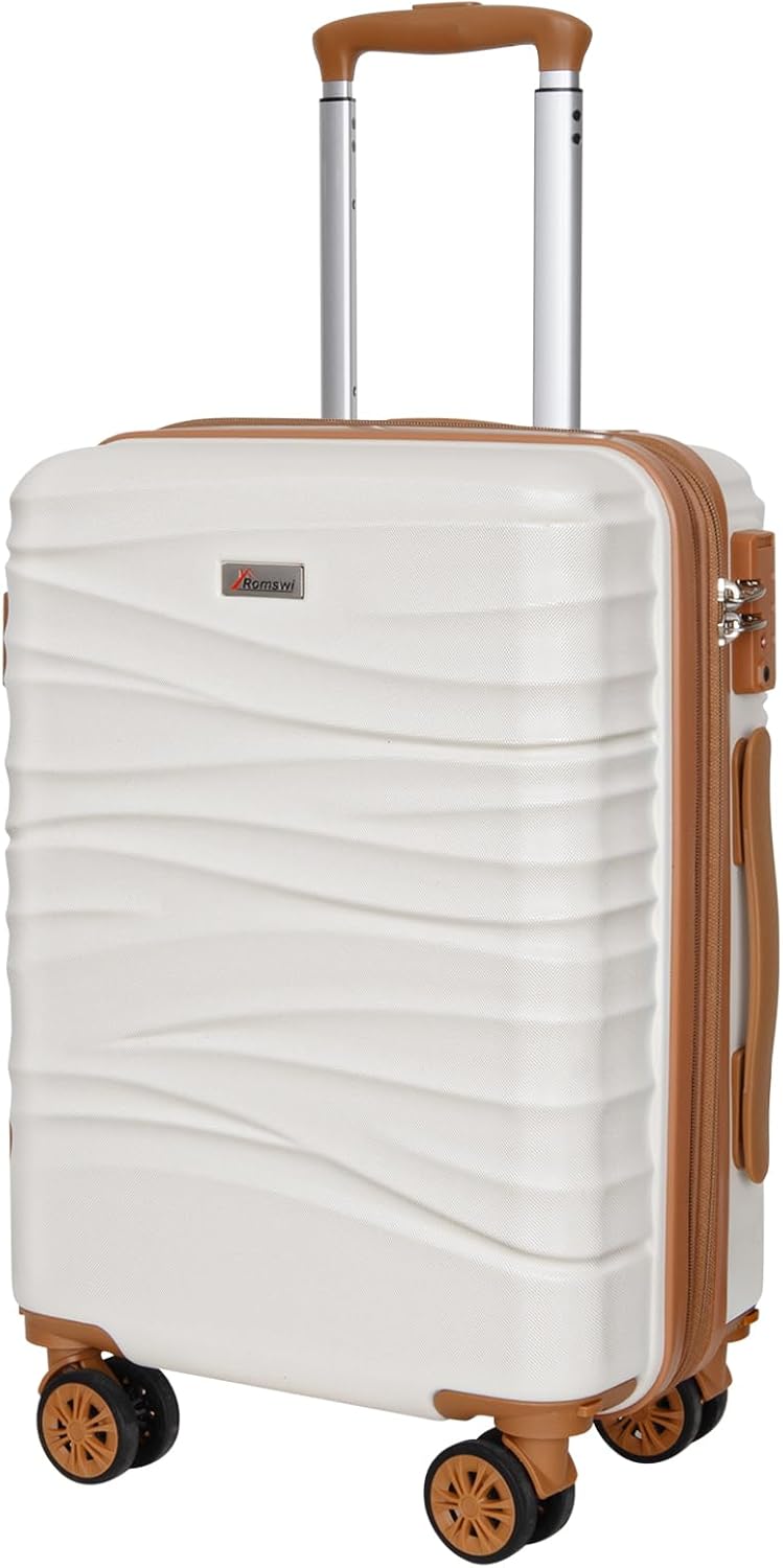 Romswi Expandable 21 Inch Carry On Luggage with Wheels