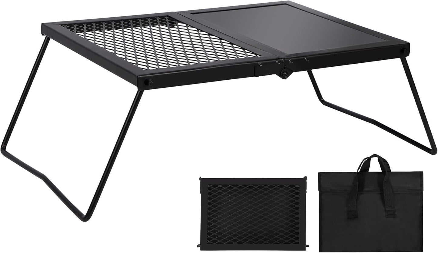 REDCAMP Folding Campfire Grill for Outdoor Cooking Adventures